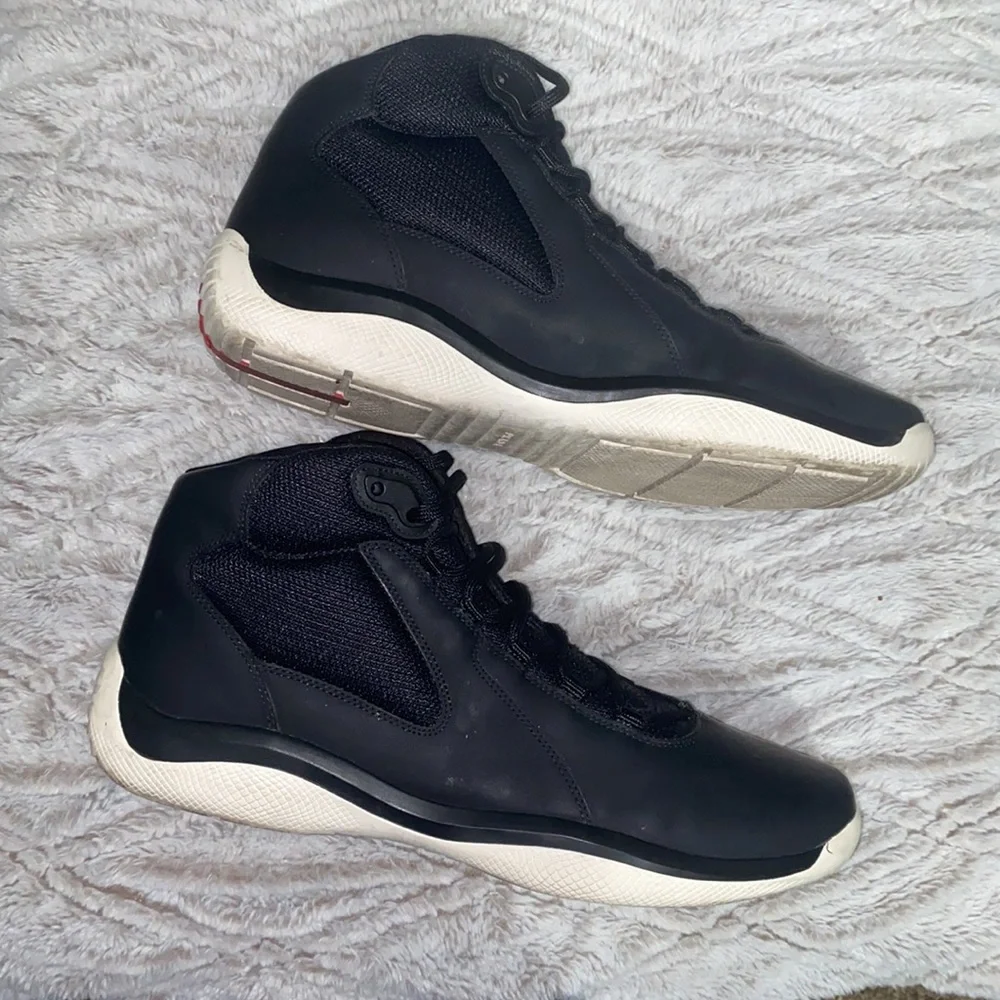 Prada High Top Sneakers Men Size 11 - Picture 3 of 4